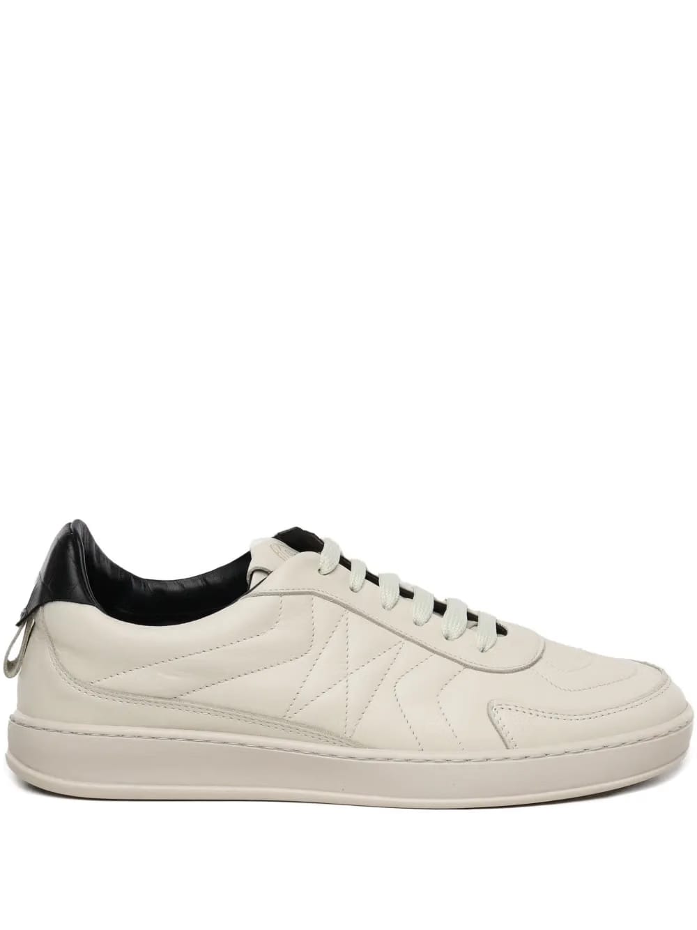 panelled lace-up trainers