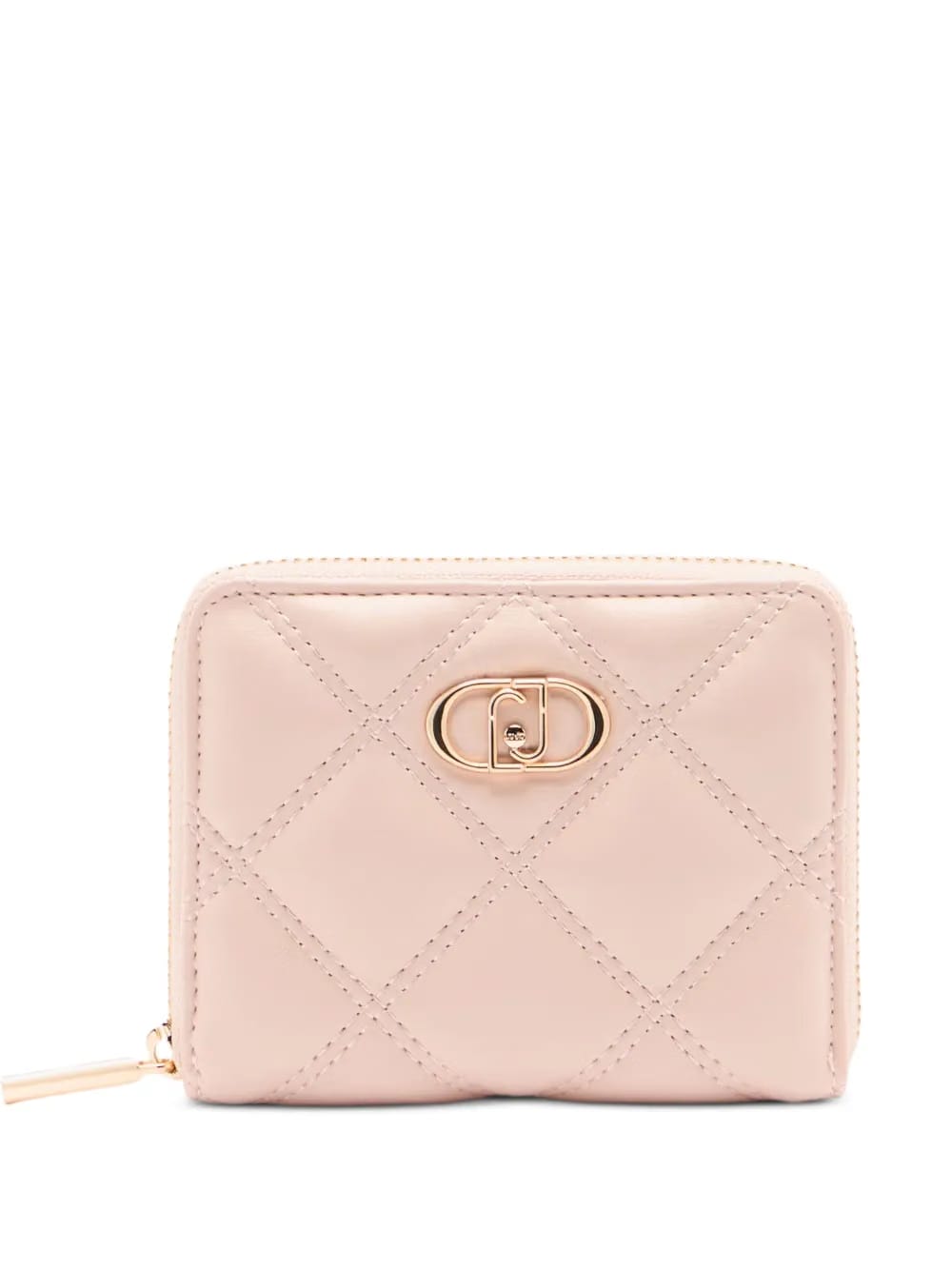 monogram quilted small wallet