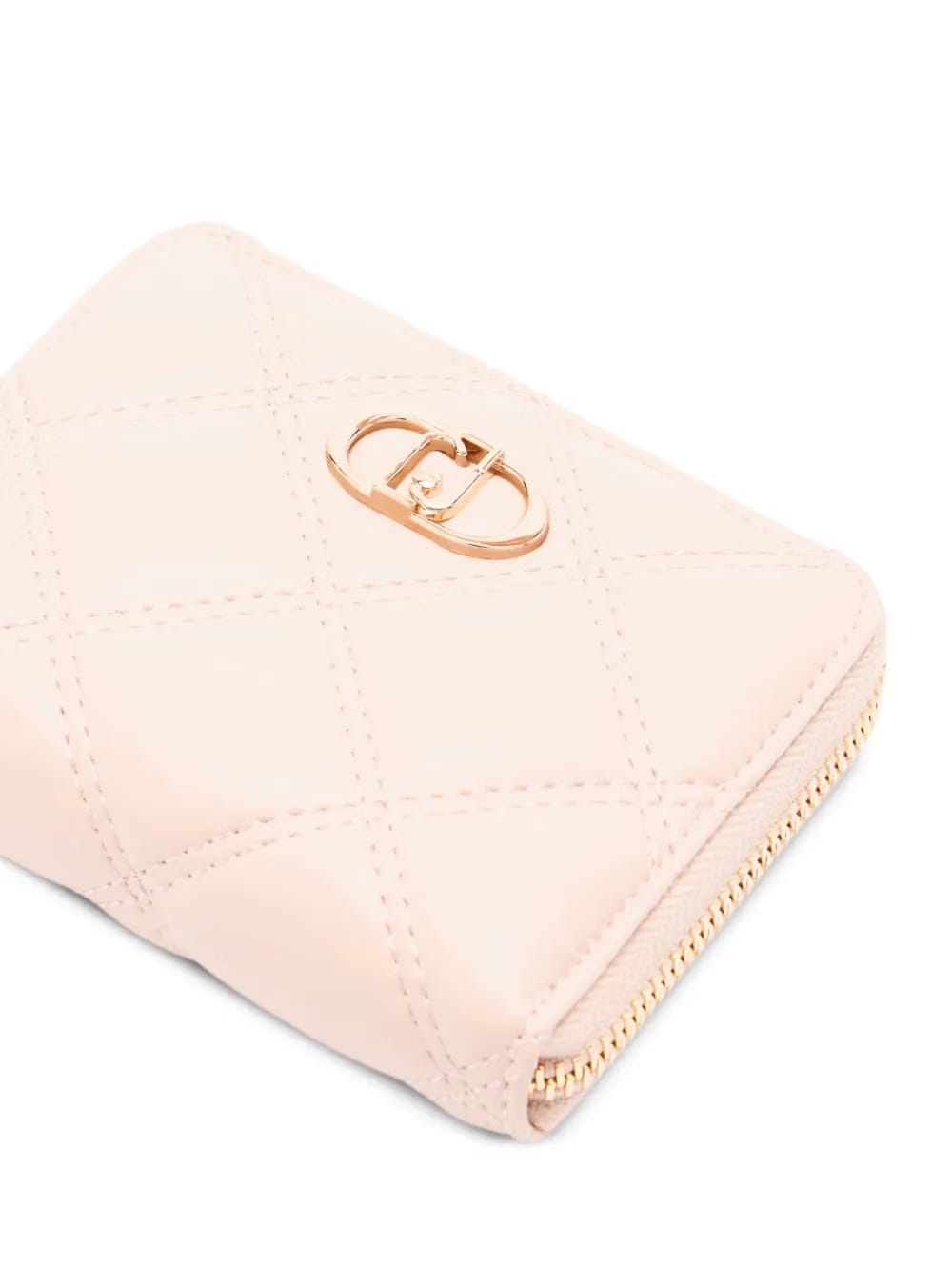 monogram quilted small wallet
