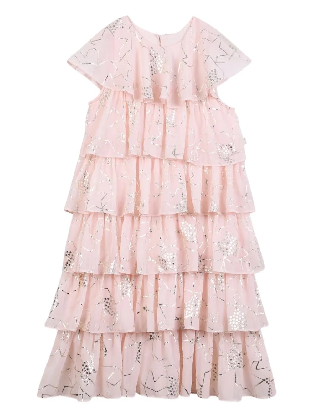 tiered ruffled dress