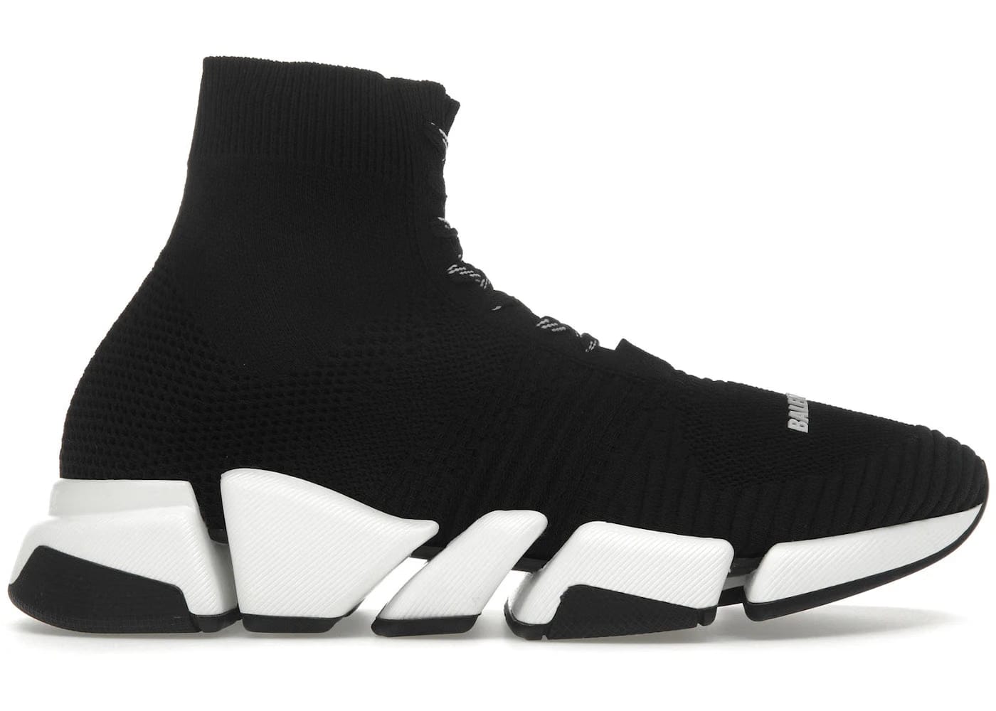 Balenciaga Speed 2.0 Lace Up Black White