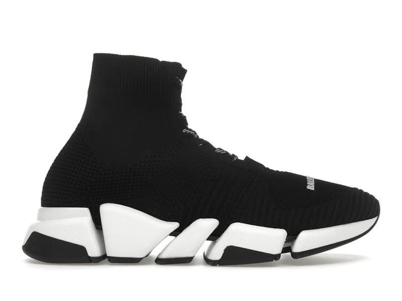 Balenciaga Speed 2.0 Lace Up Black White
