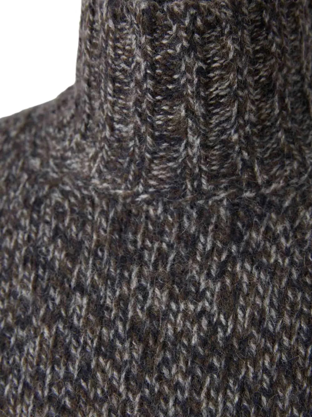 high-neck cotton sweater