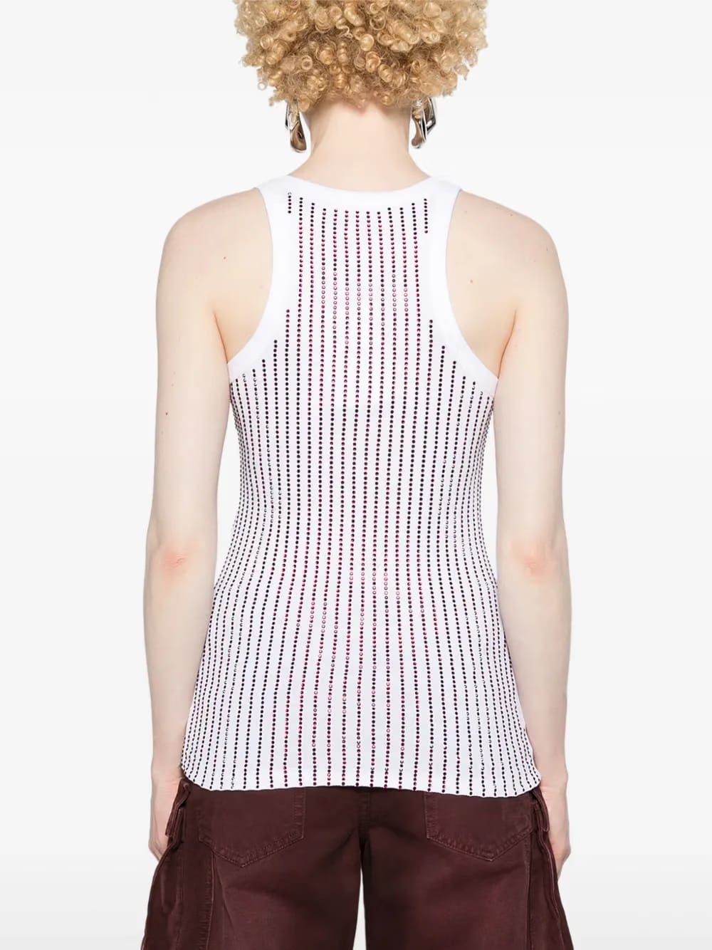 crystal-embellished tank top
