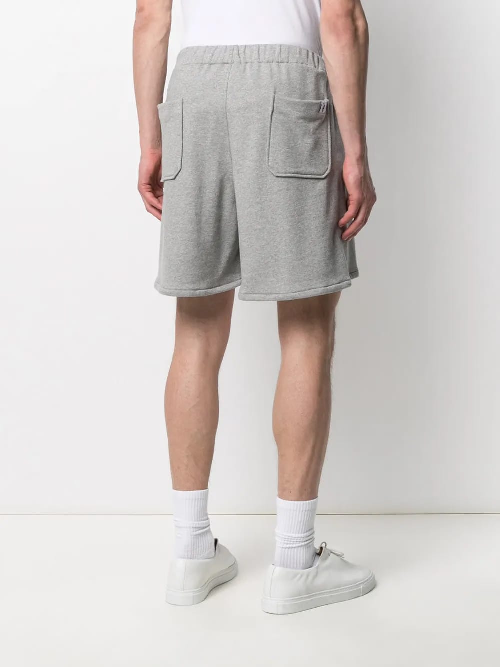 straight-leg track shorts