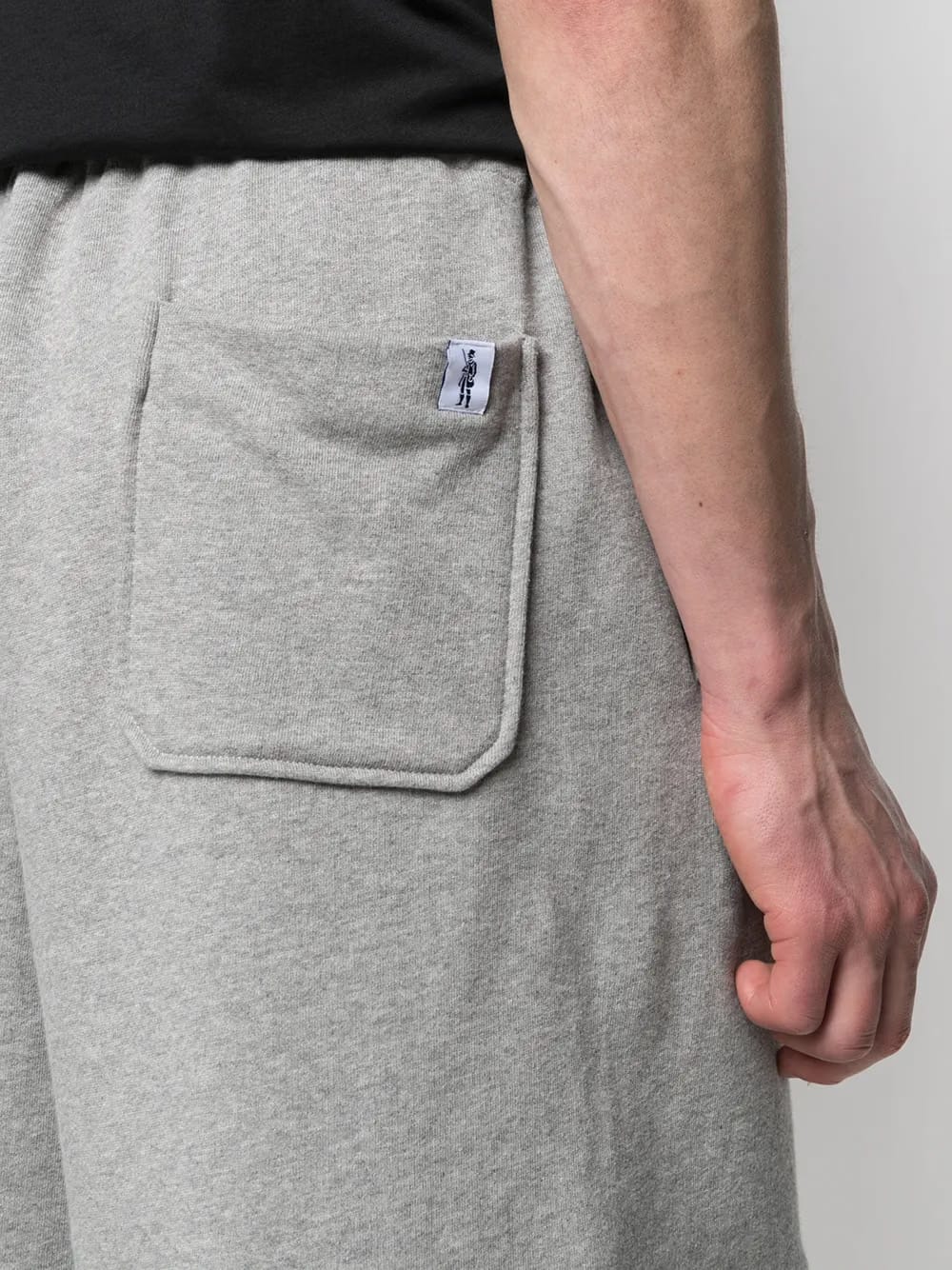 straight-leg track shorts