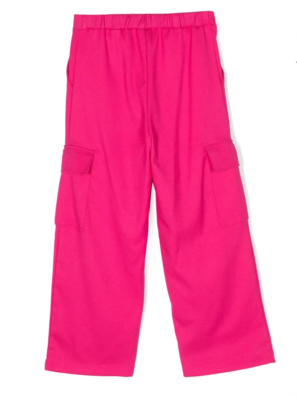 logo-embroidered cotton cargo trousers