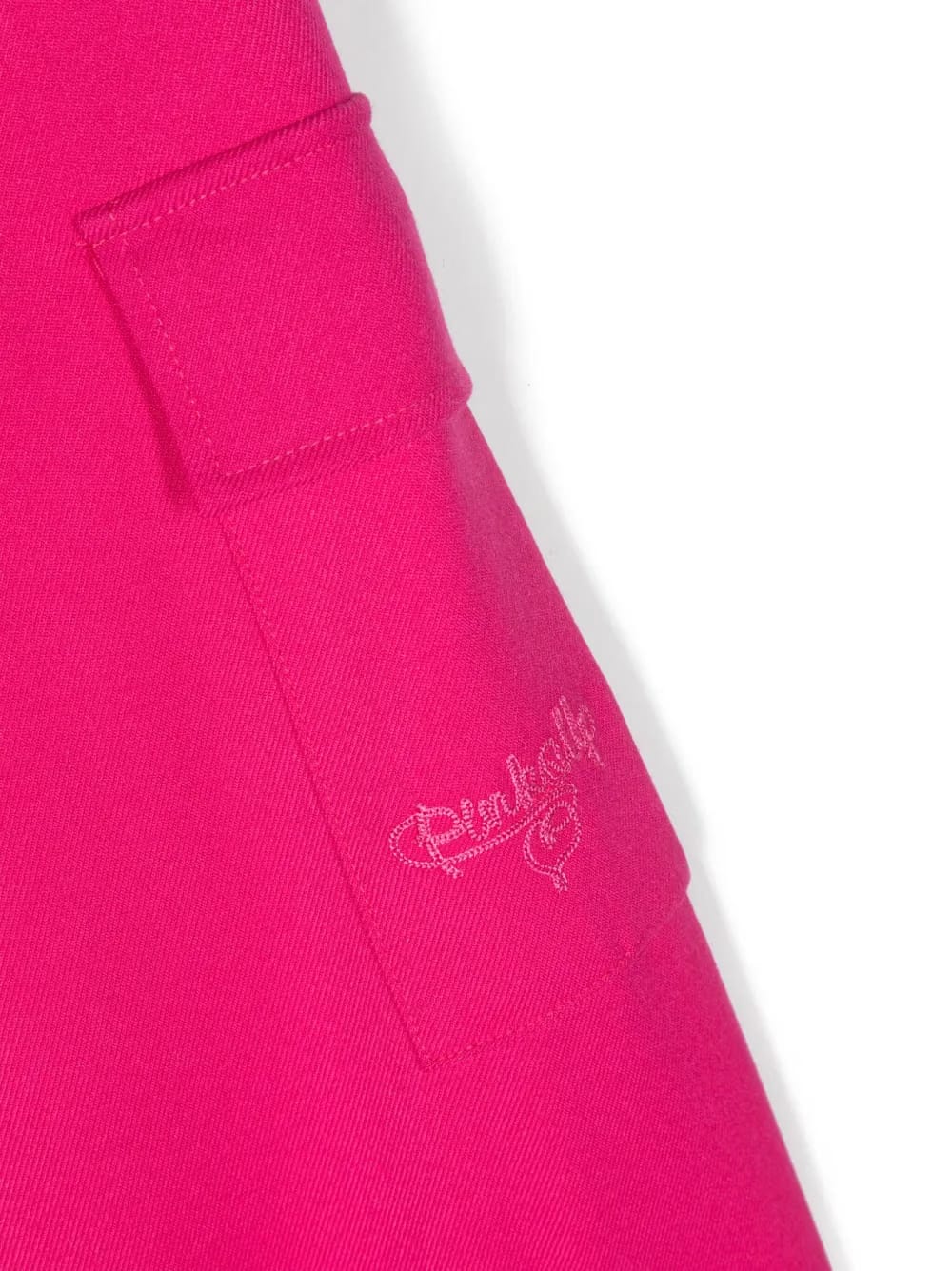 logo-embroidered cotton cargo trousers