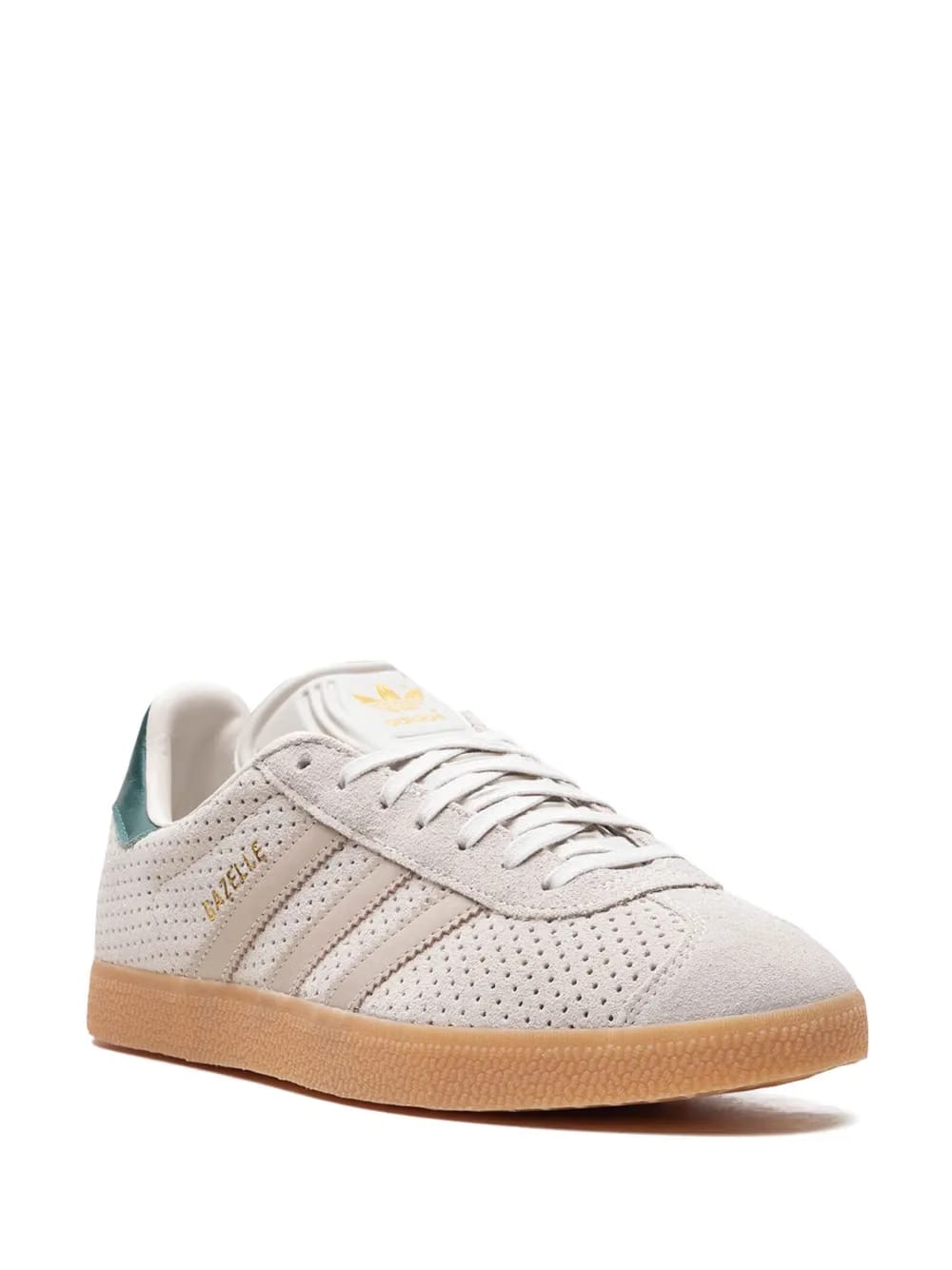Adidas Gazelle Aluminium Wonder Beige Collegiate Green