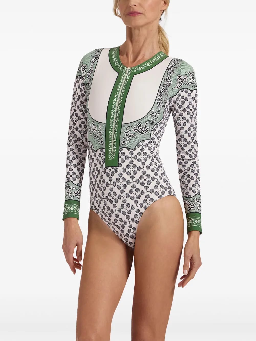 patterned surf suit