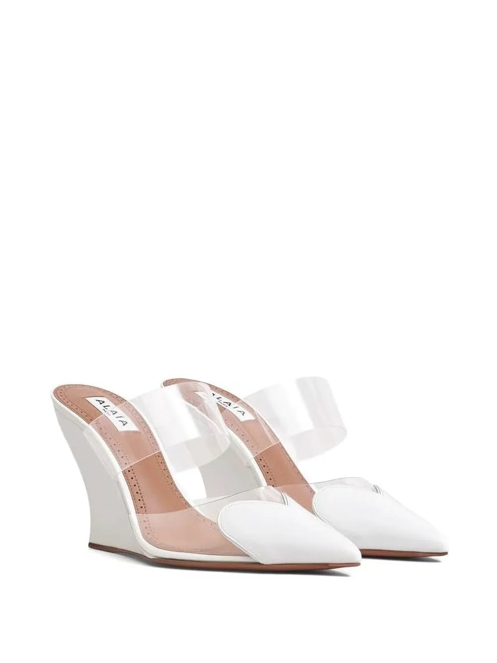 heart wedge mules