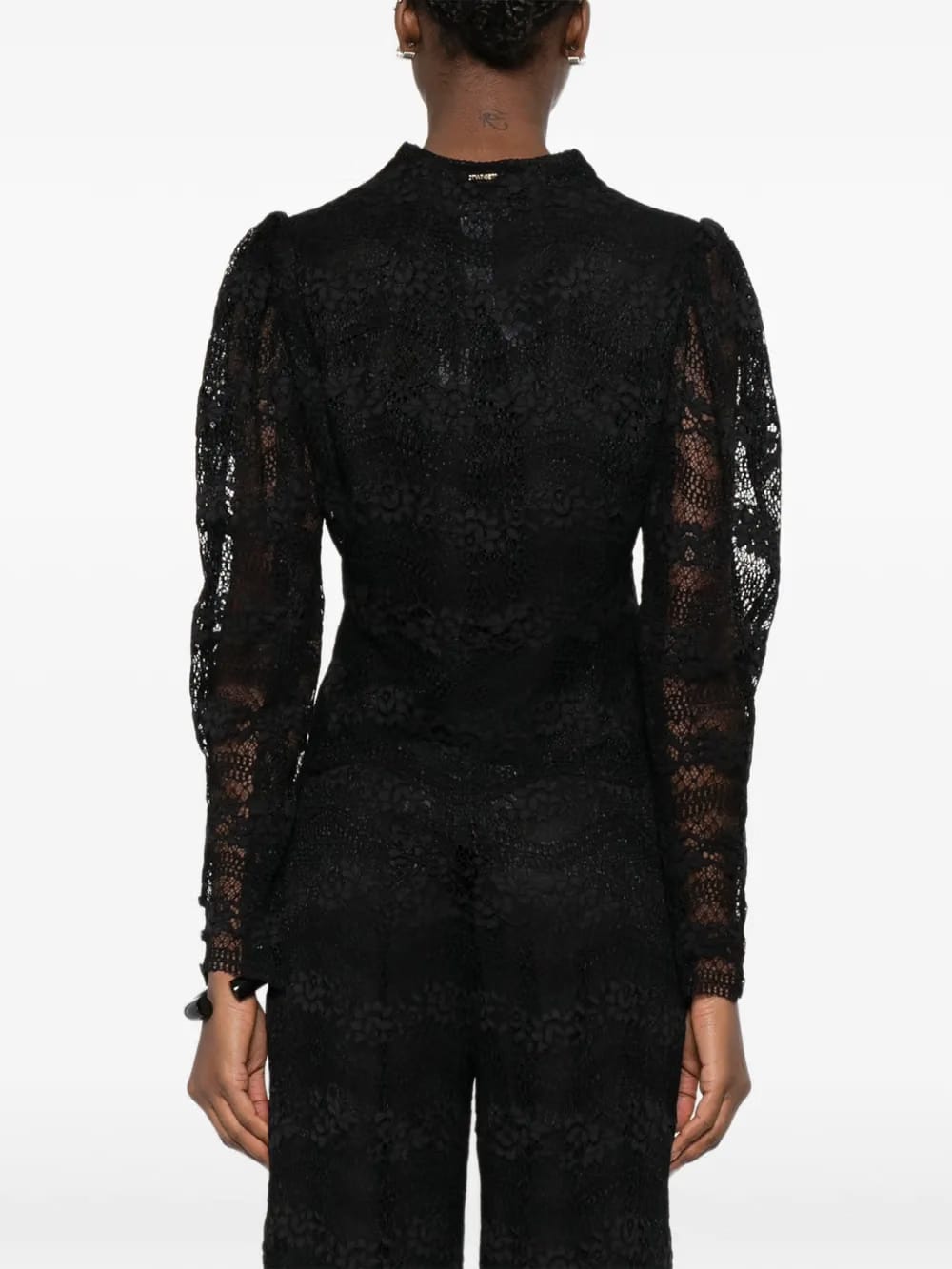 lace scalloped blouse