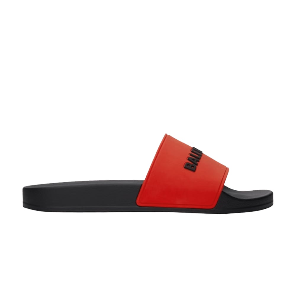 Balenciaga Pool Slide Blood Red Black