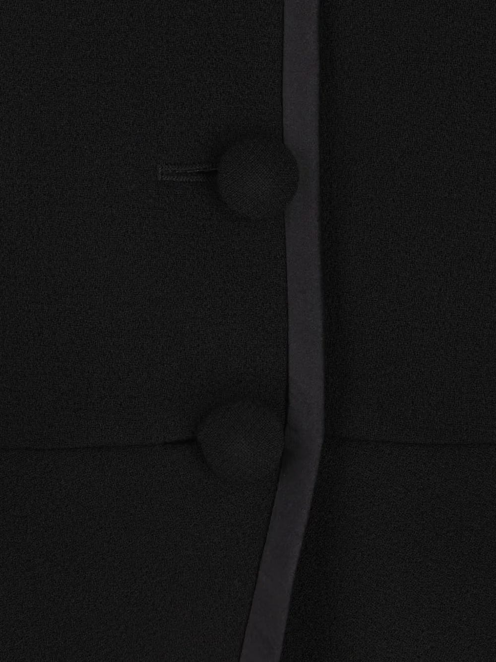 bow-embellishment button-fastening wool jacket