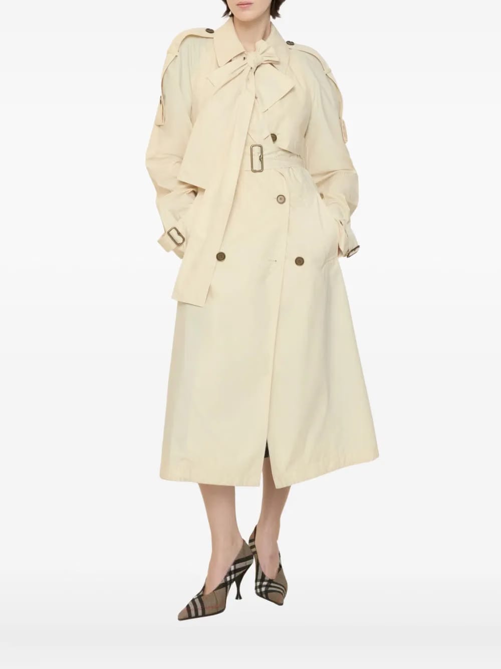 Trerose storm-shield buckled trench coat