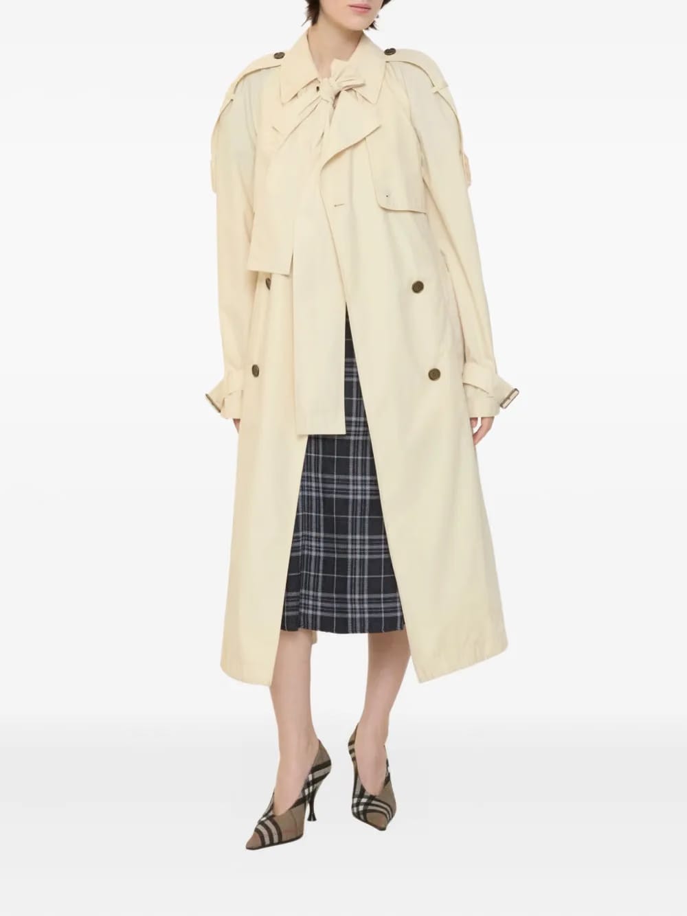 Trerose storm-shield buckled trench coat