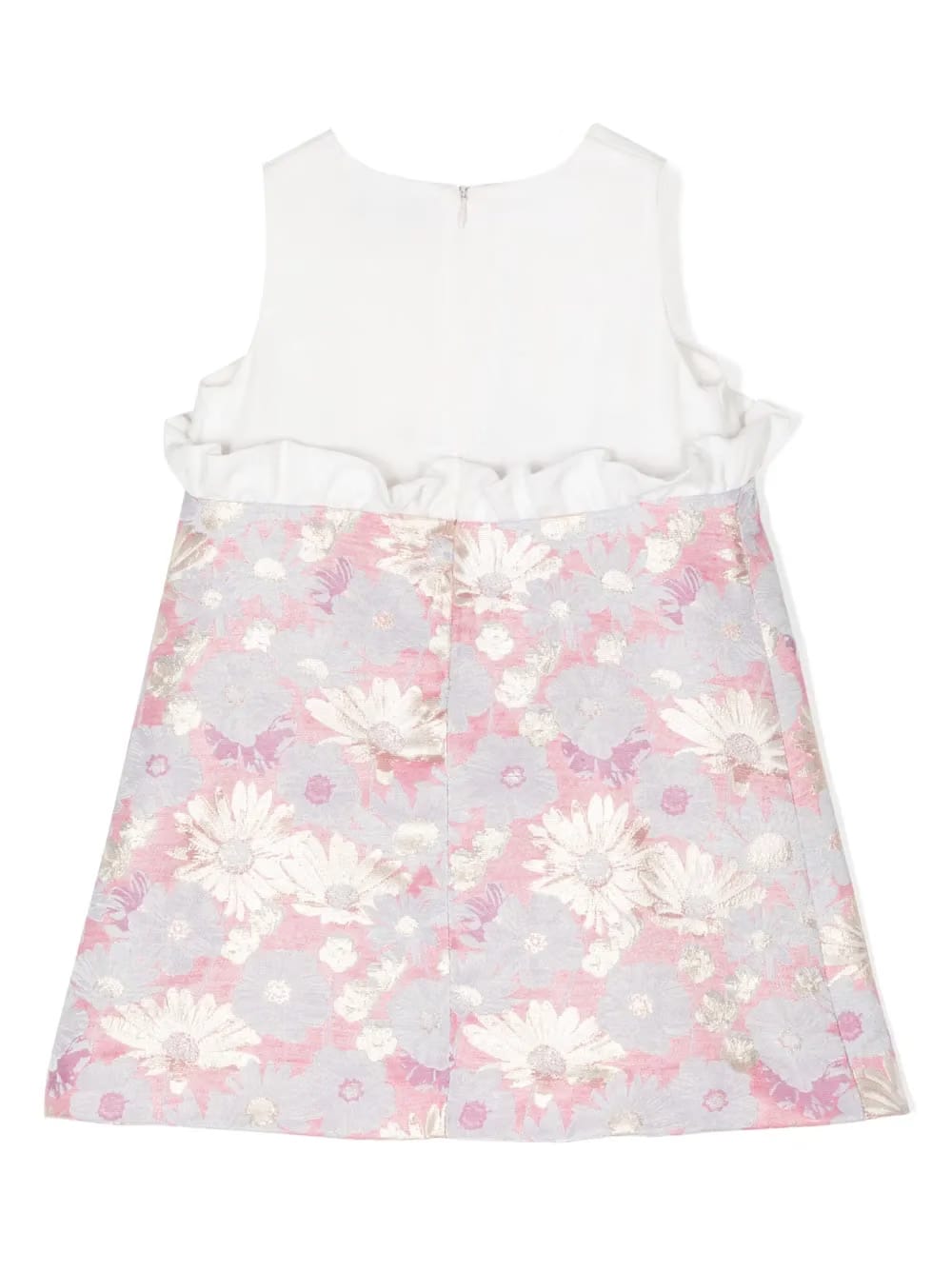 floral-print bow-detail dress