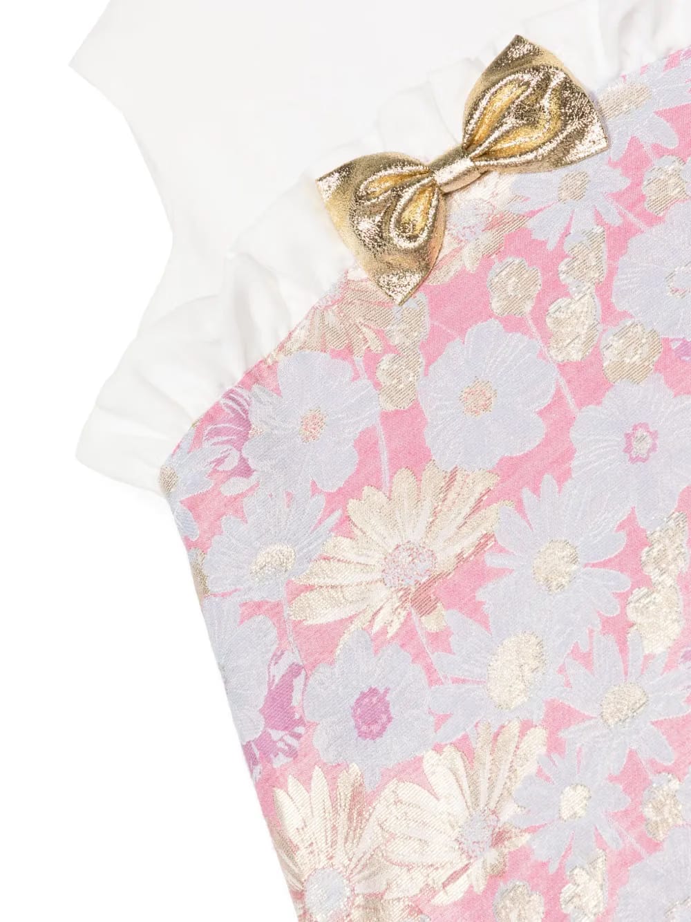 floral-print bow-detail dress