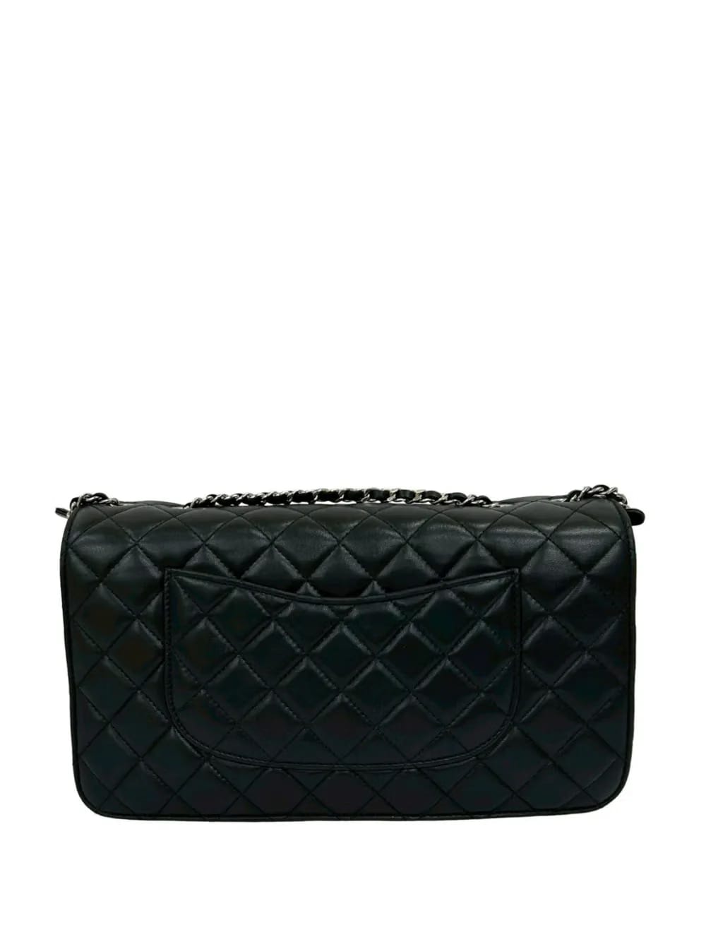 2012 Quilted Lambskin Clams Pocket Accordion Flap crossbody bag