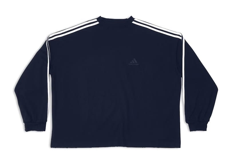 Balenciaga x adidas L/S T-Shirt Navy