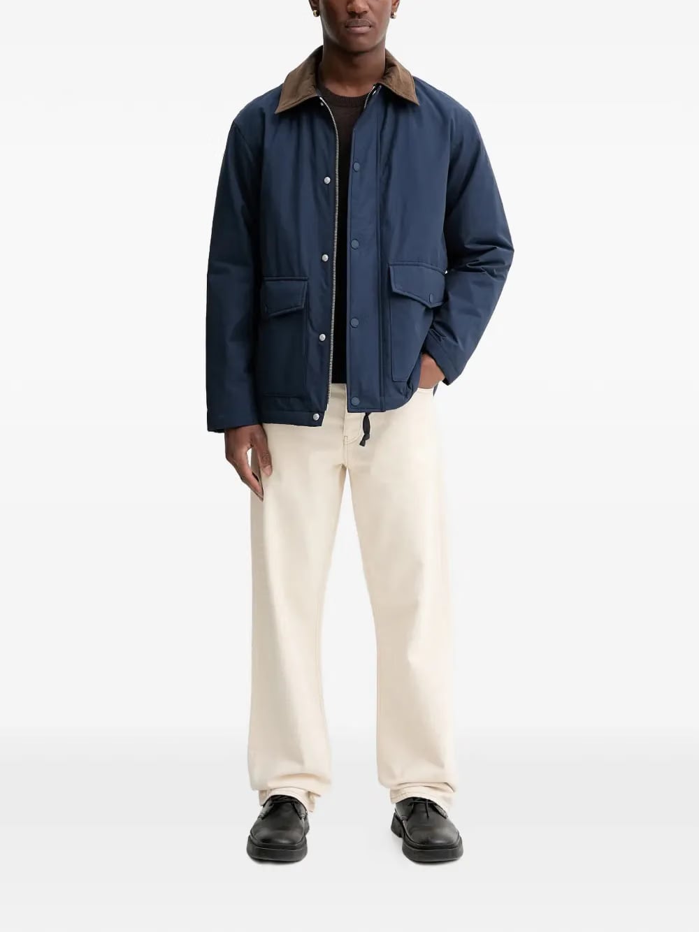 corduroy-collar water-repellent jacket