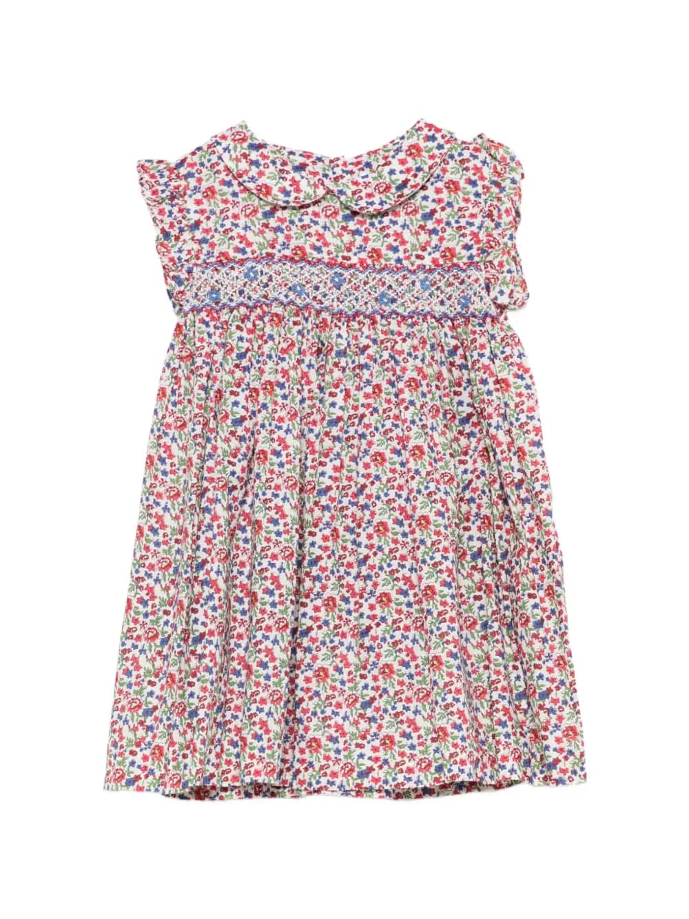 ruffled-detail floral-print dress set (set of two)