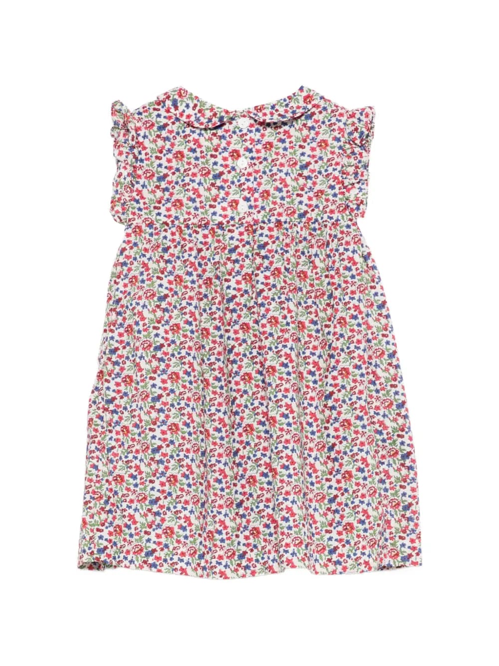 ruffled-detail floral-print dress set (set of two)