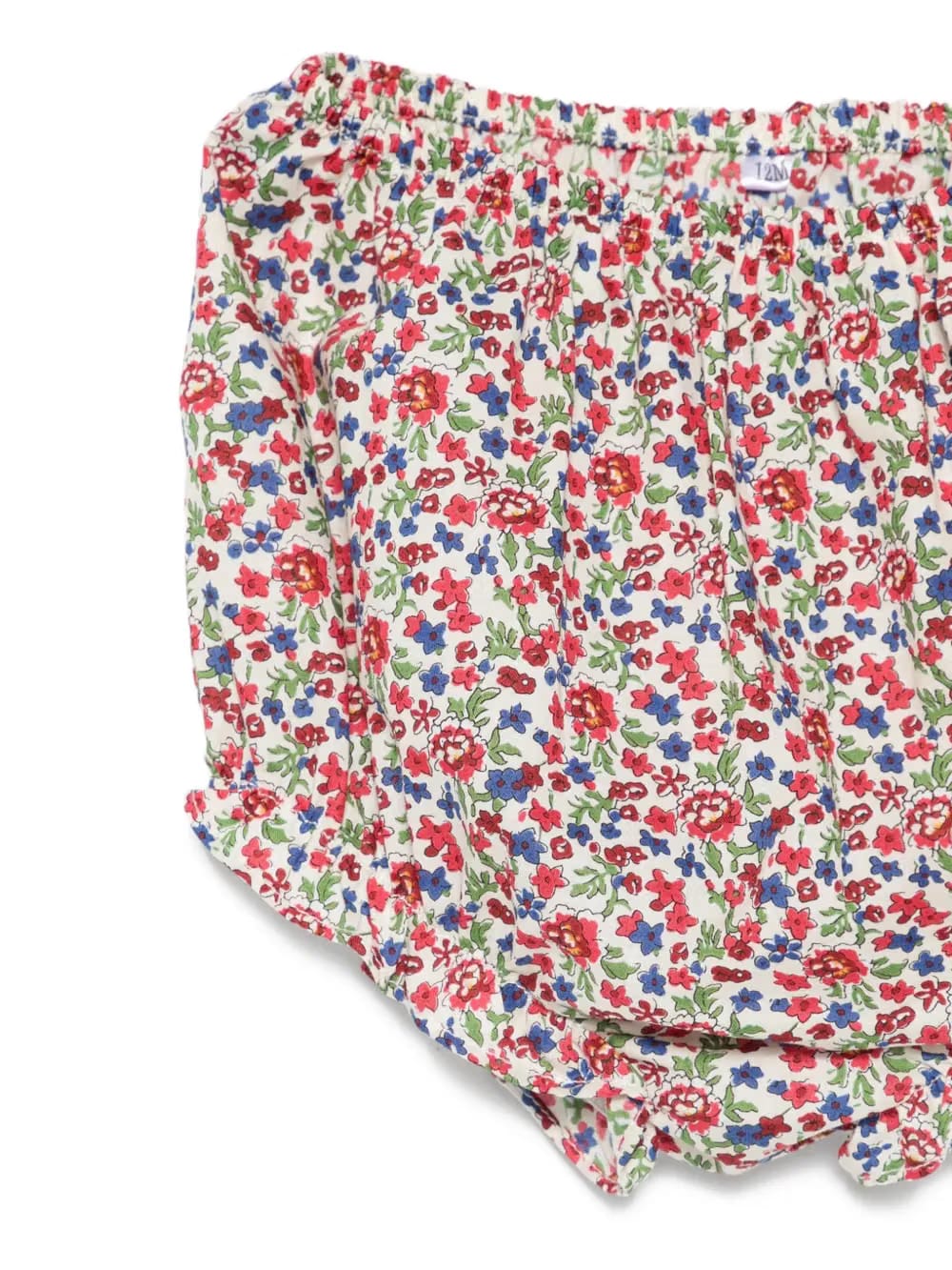 ruffled-detail floral-print dress set (set of two)