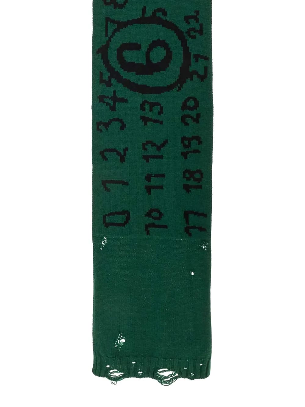 number-motif scarf