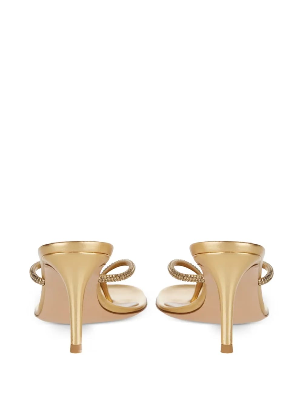 crystal-embellished thong sandals