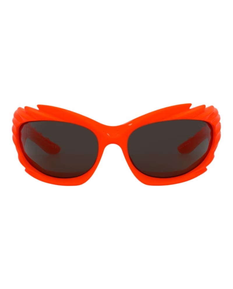 Balenciaga Shield Sunglasses Orange/Orange/Grey (BB0255S-30013967-005)