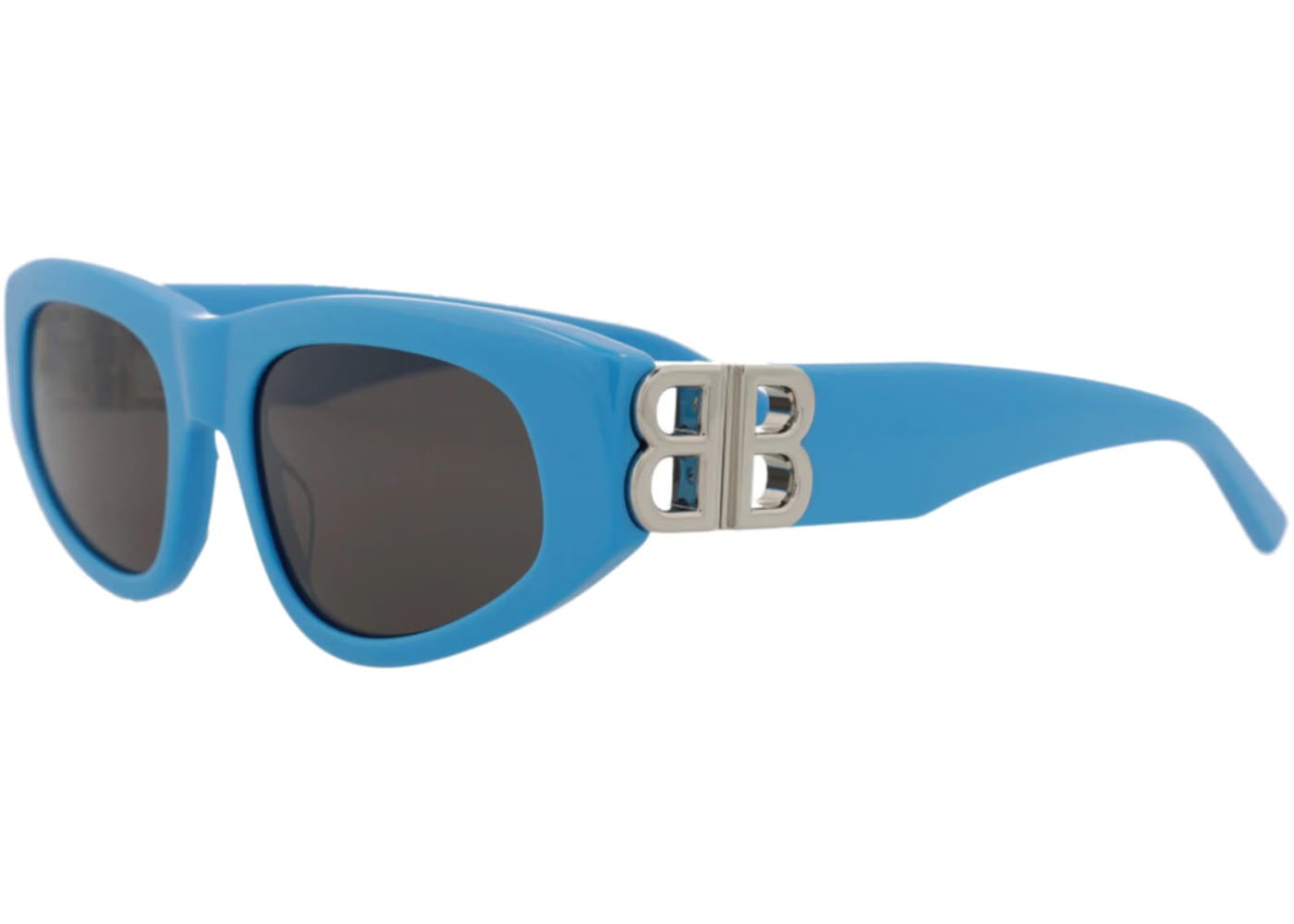 Balenciaga Cat Eye Sunglasses Light Blue/Silver/Grey (BB0095S-30008868-011)
