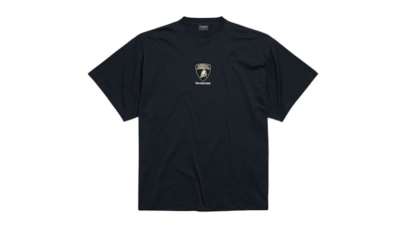 Balenciaga Automobil Lamborghini Oversized T-Shirt Faded