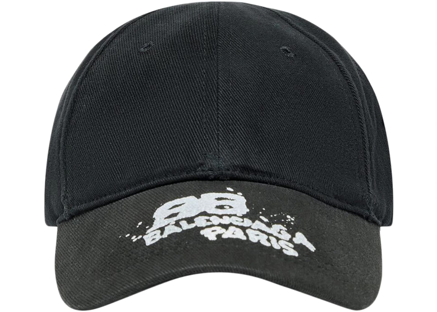 Balenciaga Hand Drawn BB Icon Velcro Tab Cap Black/White