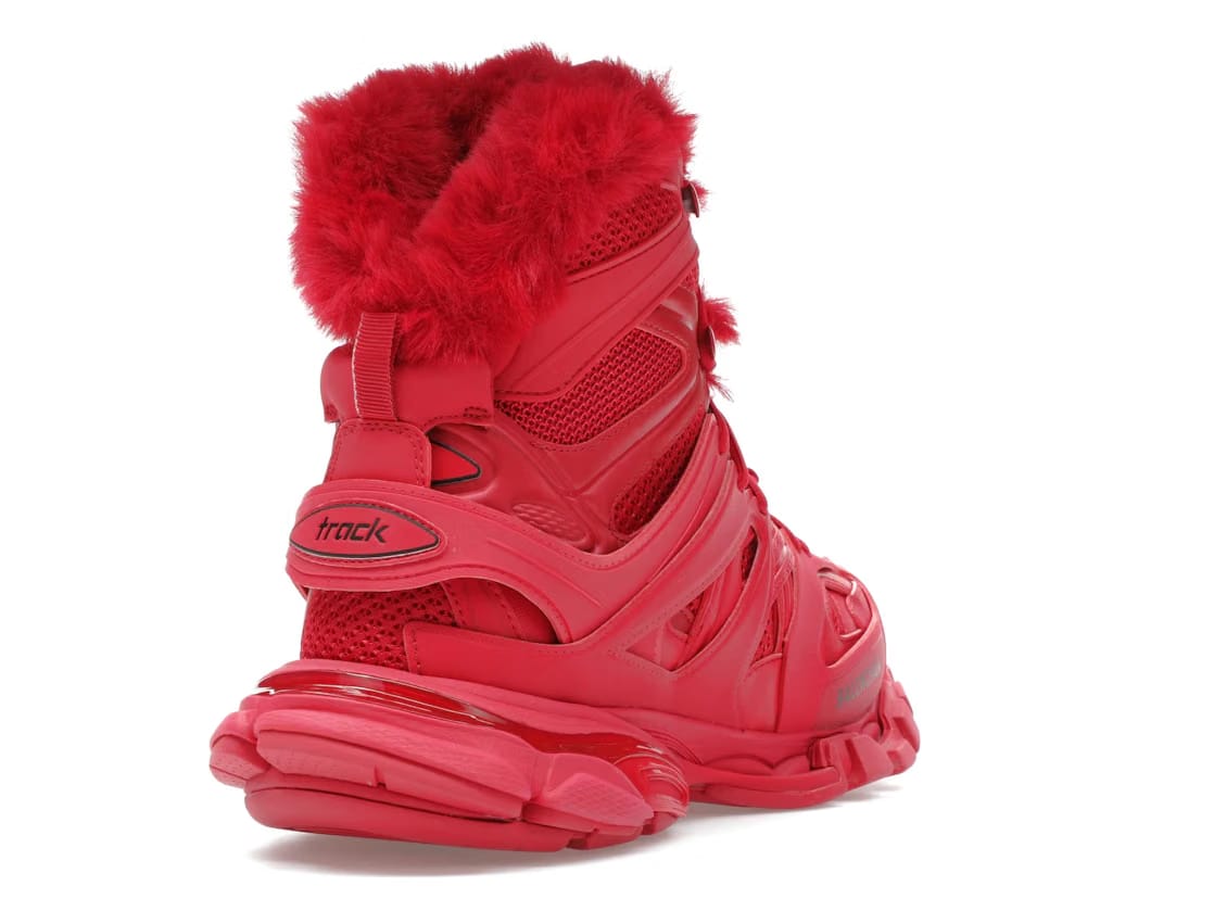 Balenciaga Track Hike Boots Burgundy