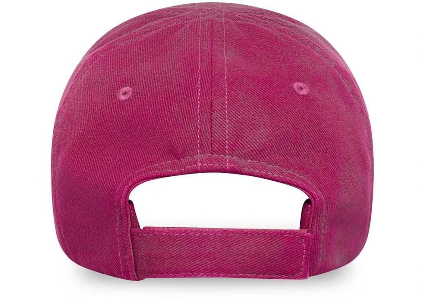 Balenciaga Political Campaign Distressed Cap Pink