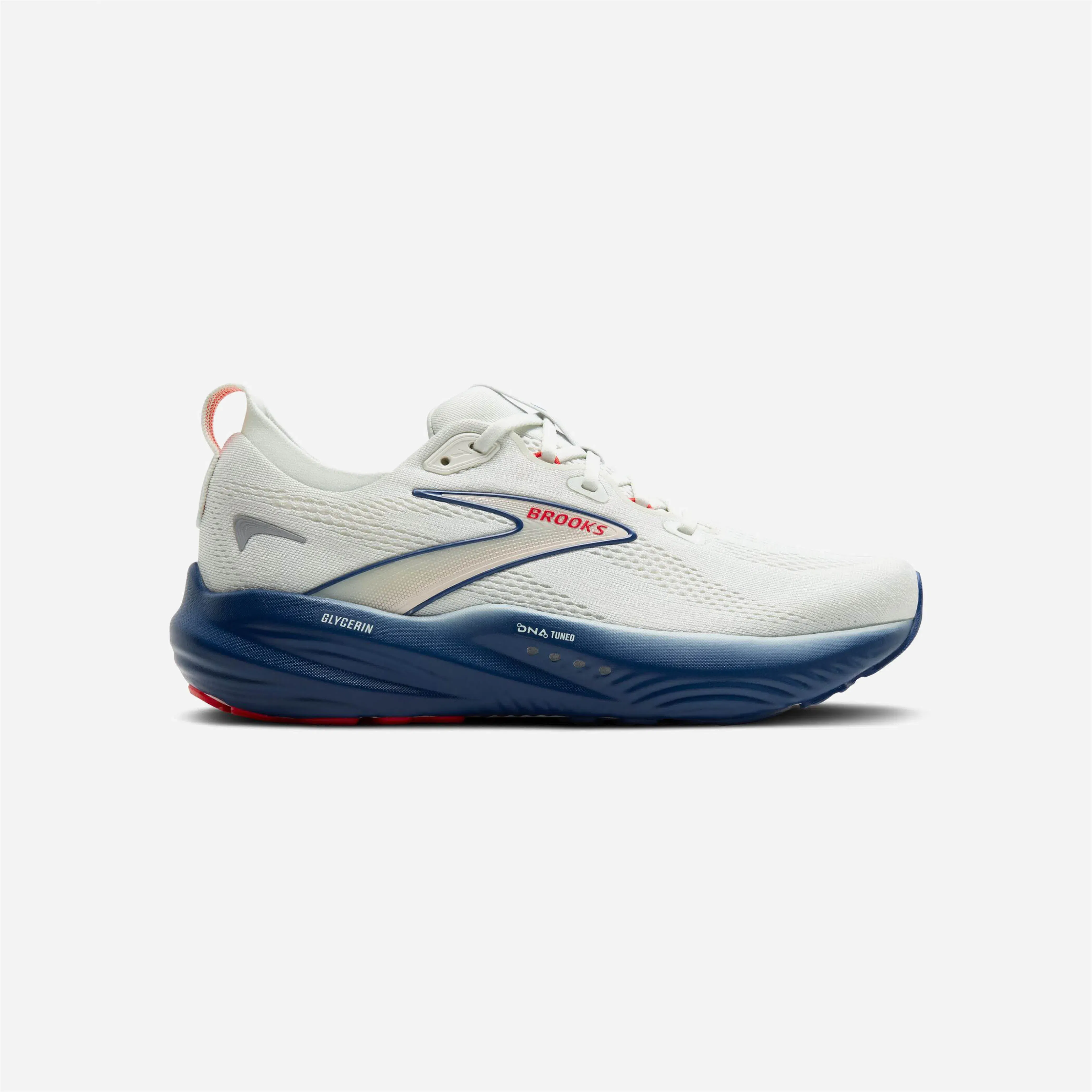 Brooks Glycerin 22 Gray Navy Peony Fiery Red