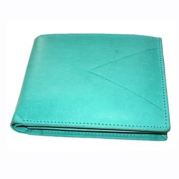 PRADA LEATHER MENS WALLET BAMBOO GRAY
