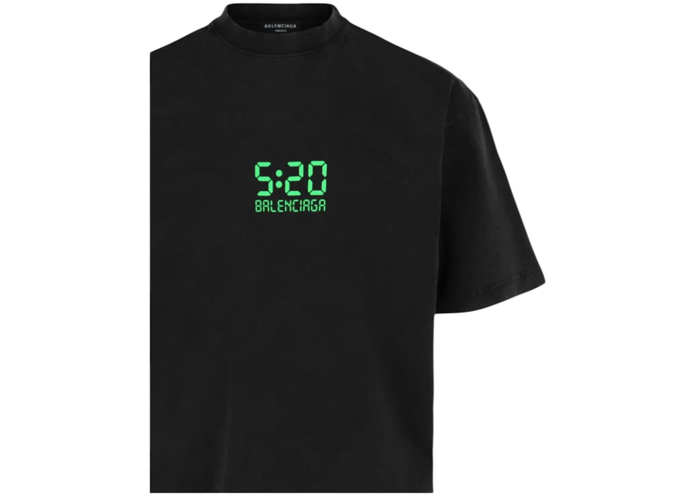 Balenciaga 5:20 Graphic T-Shirt Wash Black/Green