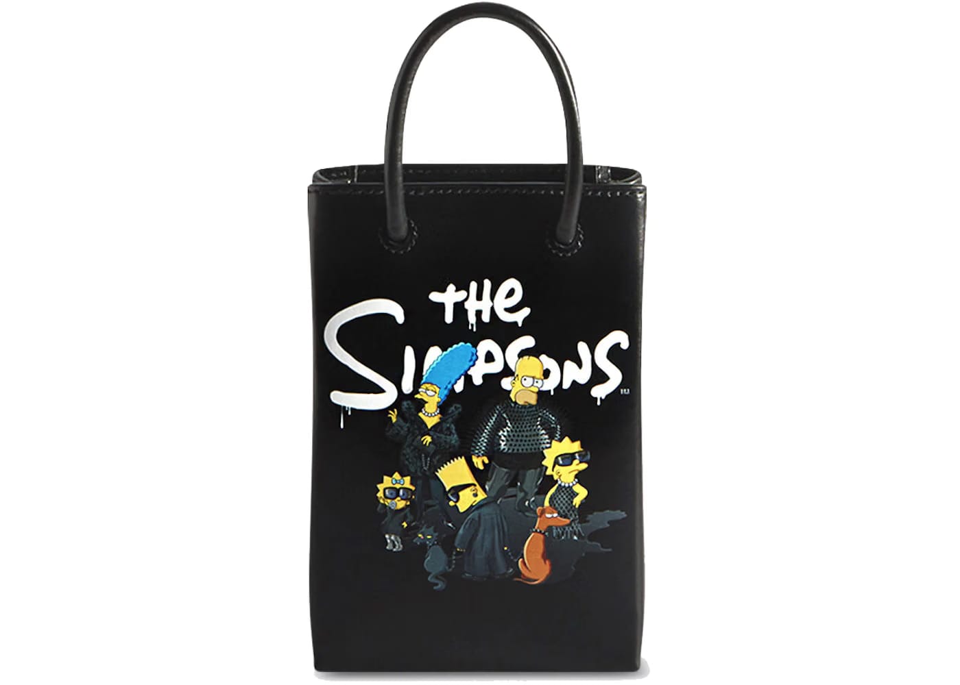 Balenciaga x The Simpsons Mini Shopping Bag Black