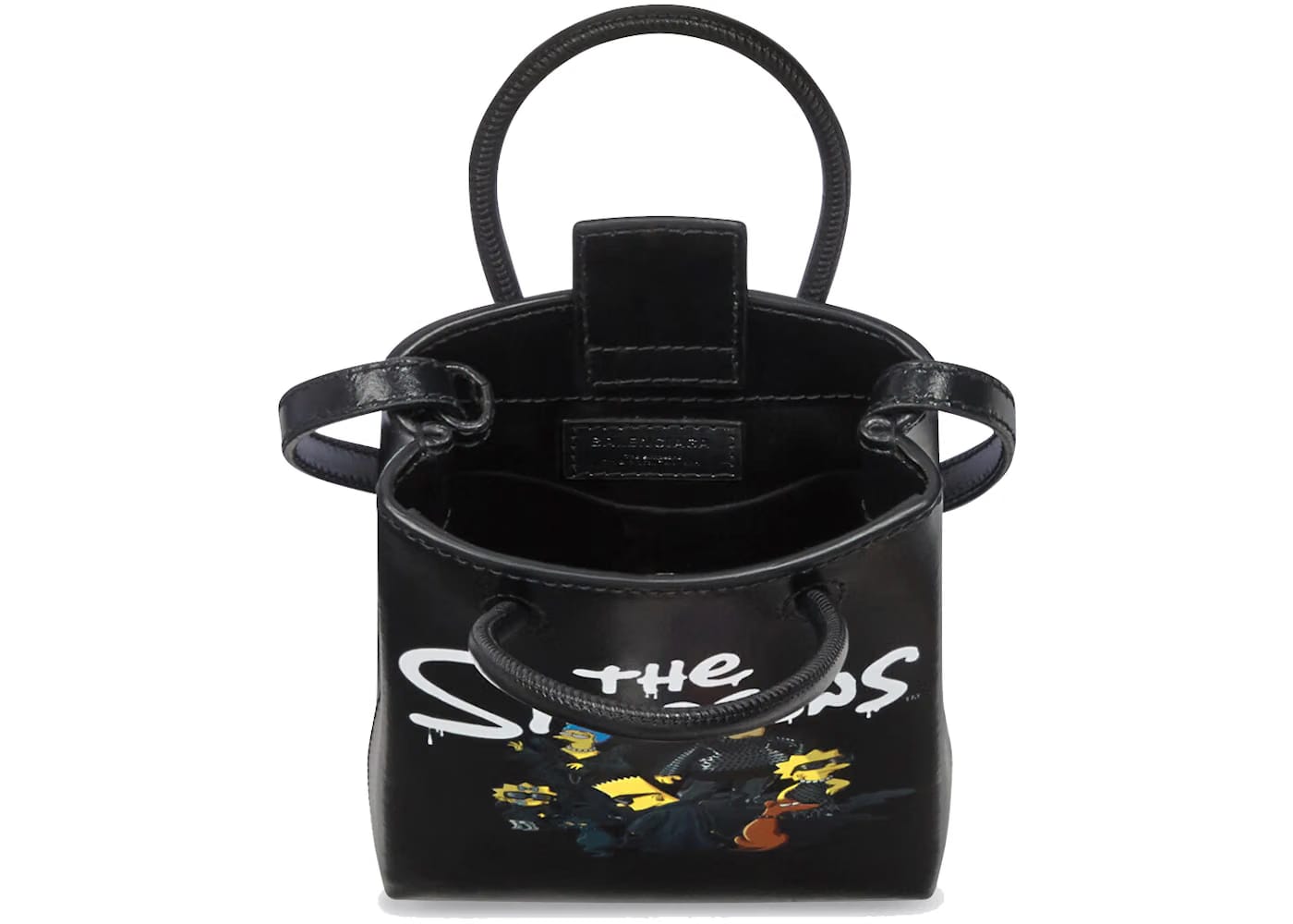 Balenciaga x The Simpsons Mini Shopping Bag Black