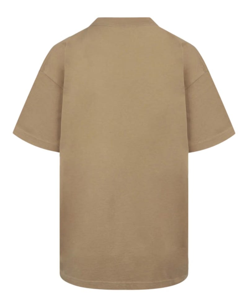 Balenciaga Medium Fit Logo T-Shirt Oat