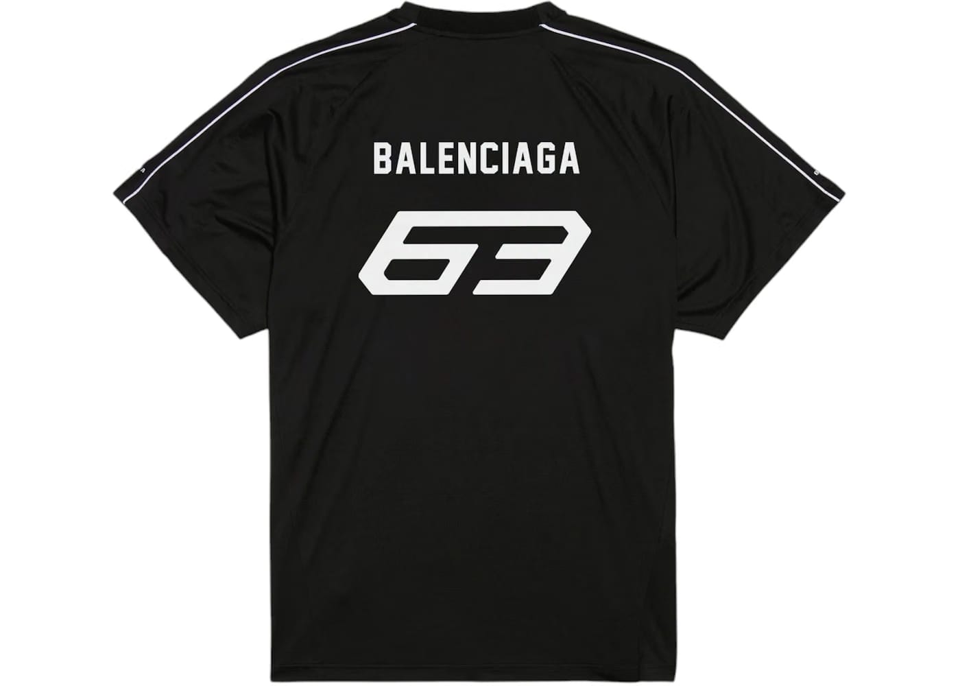 Balenciaga Automobil Lamborghini Oversized Soccer T-Shirt Black