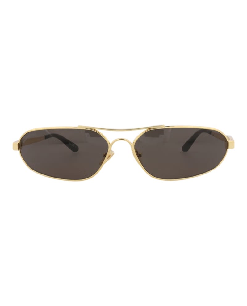 Balenciaga Shield Wrap Sunglasses Gold Gold Grey (BB0227S-30013402-001)