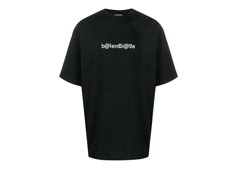 Balenciaga Large Fit Symbolic T-Shirt Black/White