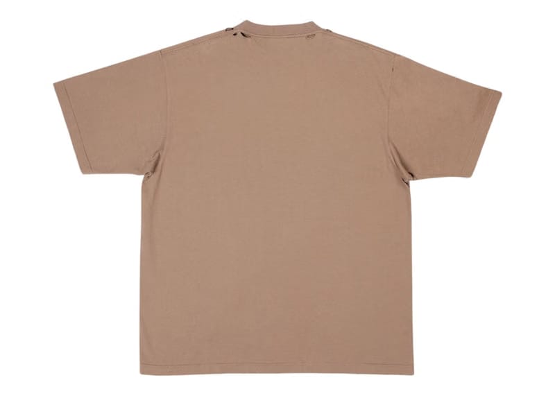 Balenciaga Caps Boxy Fit T-Shirt Grey