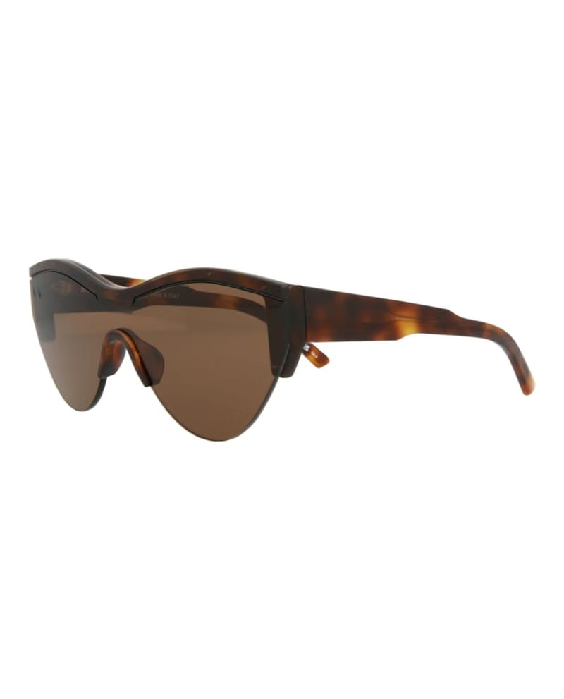 Balenciaga Shield/Wrap-Frame Acetate Sunglasses Havana/Havana/Brown (BB0004S-30006541-007)