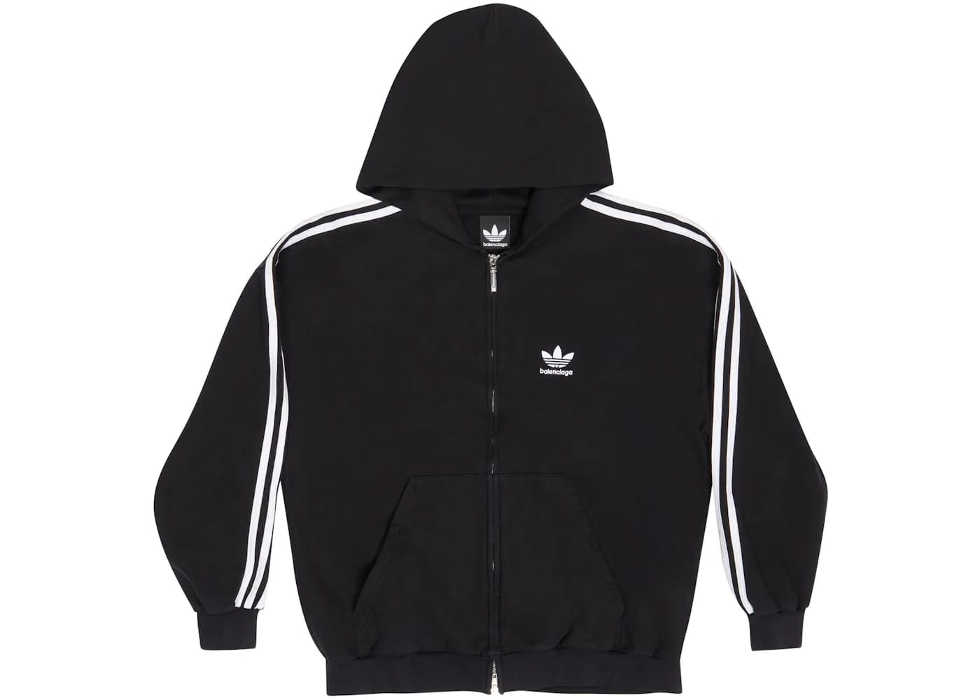 Balenciaga x adidas Zip-Up Hoodie Small Fit Black
