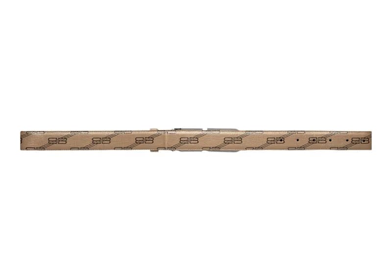 Balenciaga BB Signature Belt 30 MM BB Monogram Beige/Brown