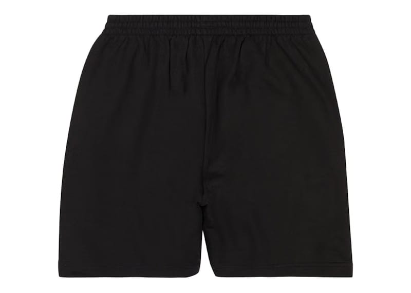 Balenciaga Political Campaign Large Fit Sweat Shorts Black/White